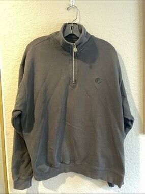 Callaway Golf Black Quarter Zip Pullover Mens Size Large Casual Performance